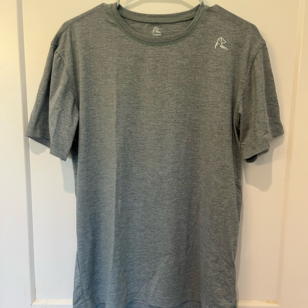 Rhoback Gray Short Sleeve Tee with Heathered Texture